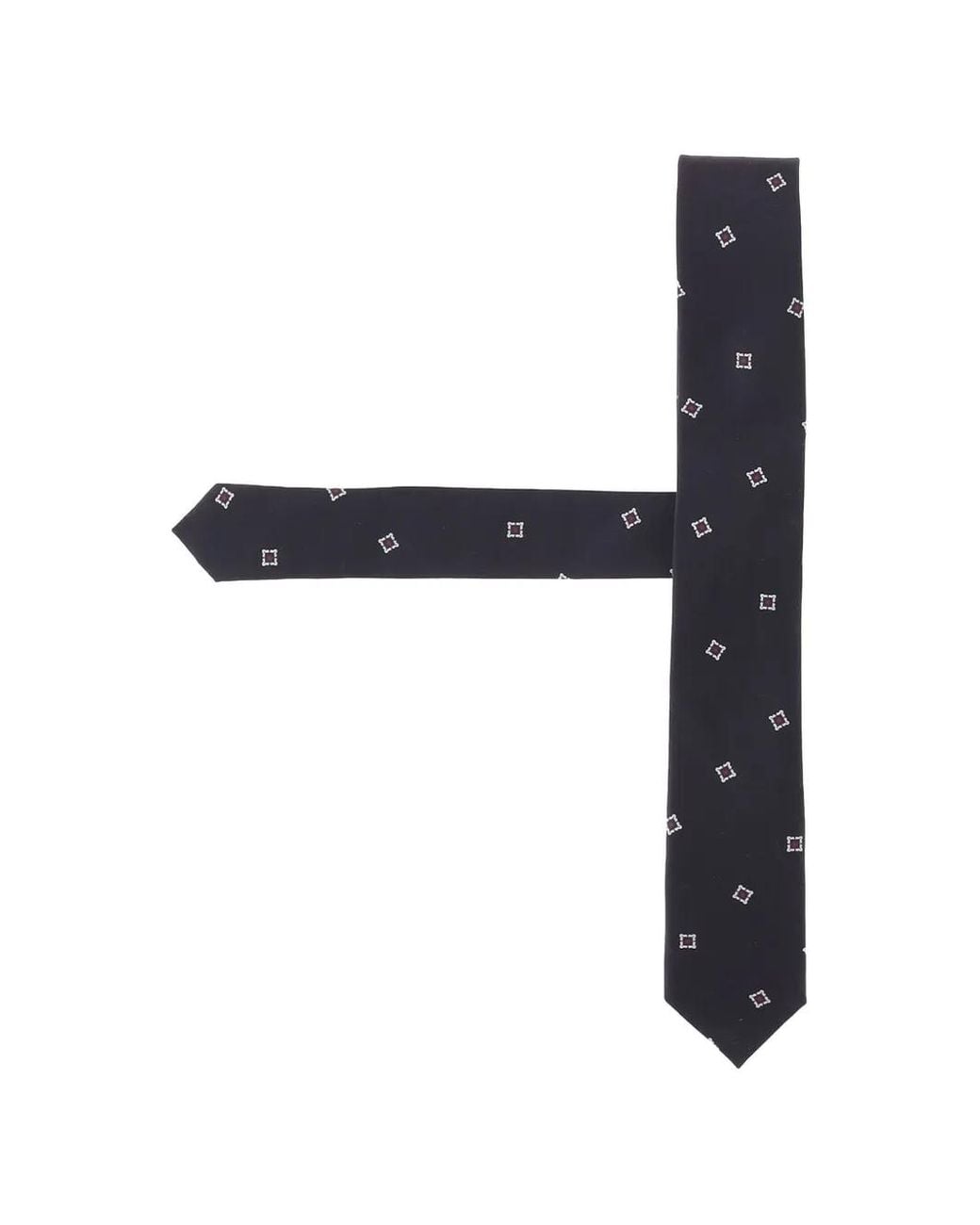 Boss White Tie With All-Over Digital Print for men