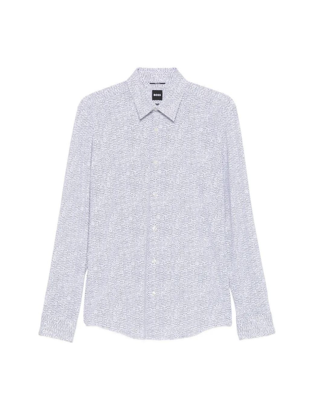 Boss White Slim-Fit Performance Shirt for men