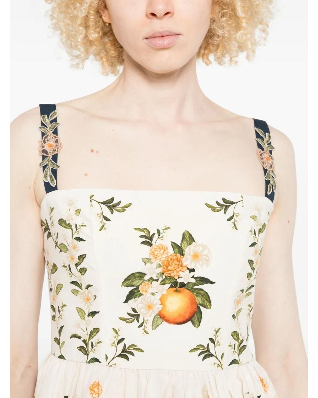 Agua Bendita Natural Lima Valle Floral-Print Mini Dress