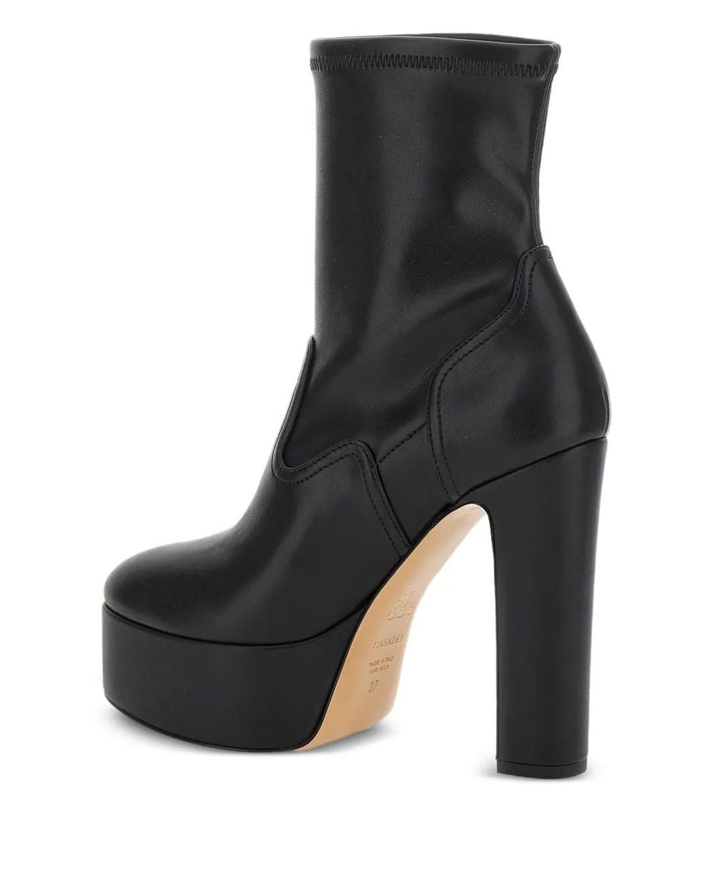 Casadei Black Patty Platform Boots
