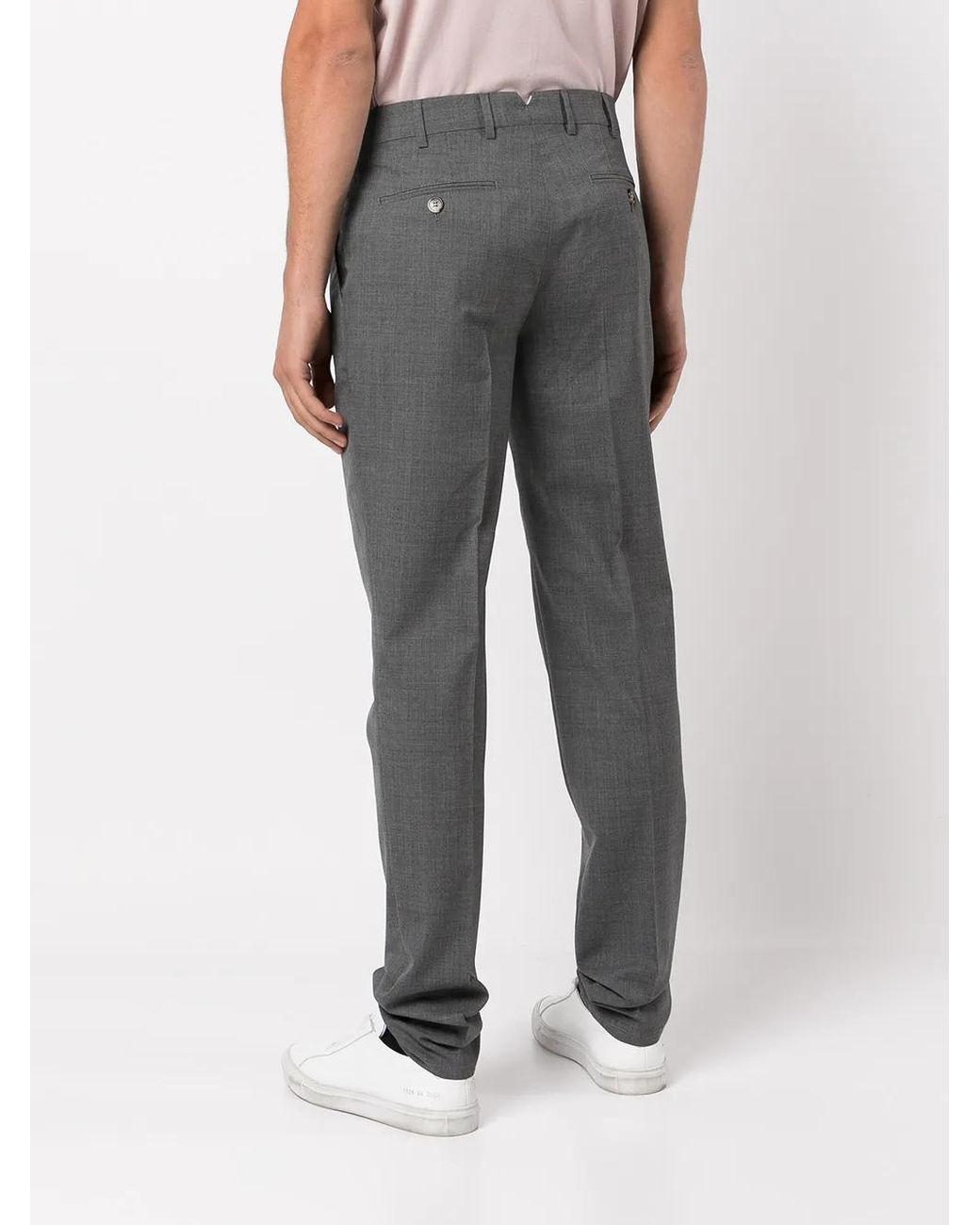 Brunello Cucinelli Gray Slim-Fit Tailored Trousers for men