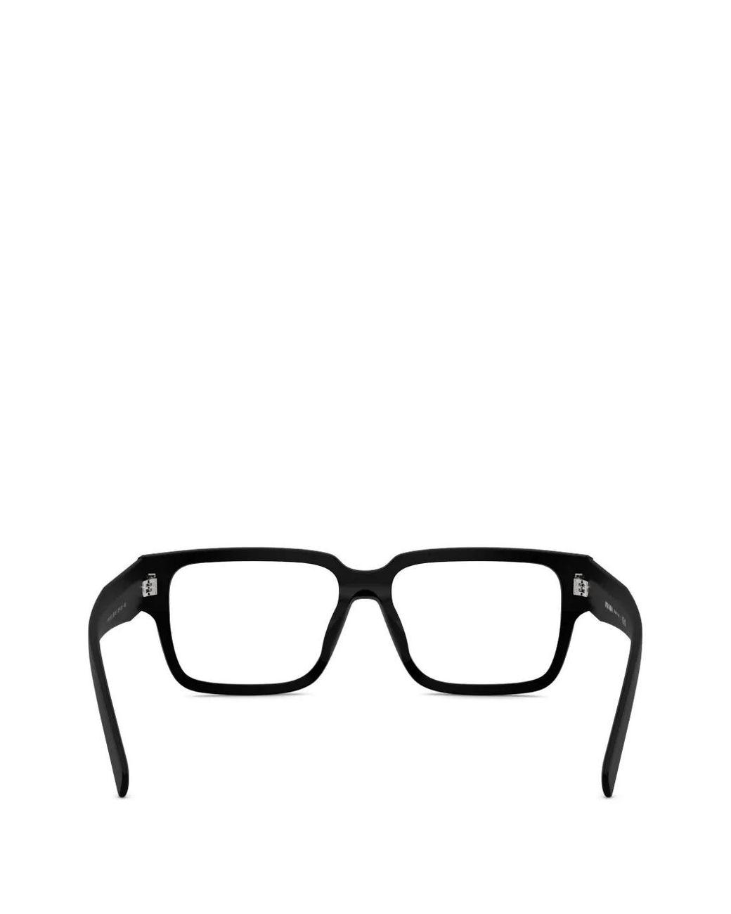 Prada Brille Mit Eckigem Gestell in Black für Herren