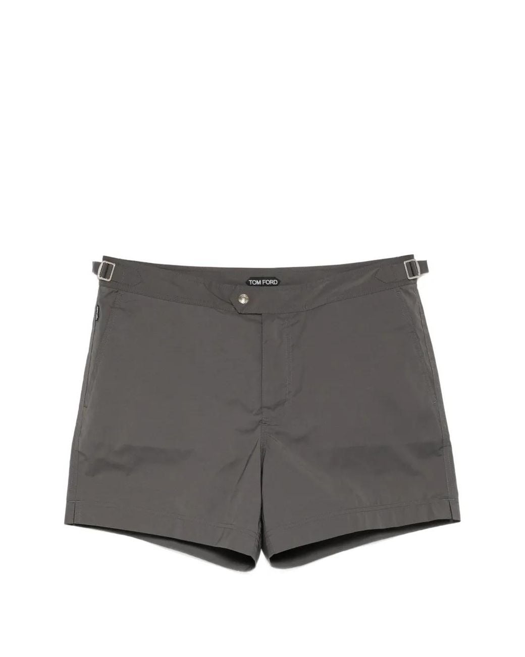 Tom Ford Gray Nylon Swim Shorts for men