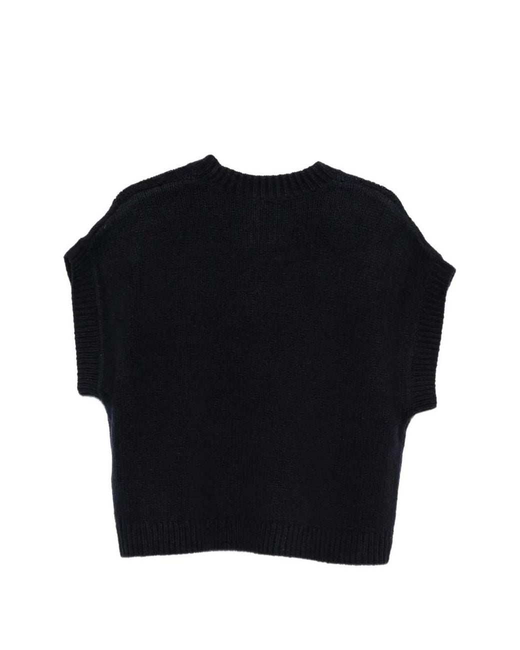 Stella Nova Black Cable-Knit Vest