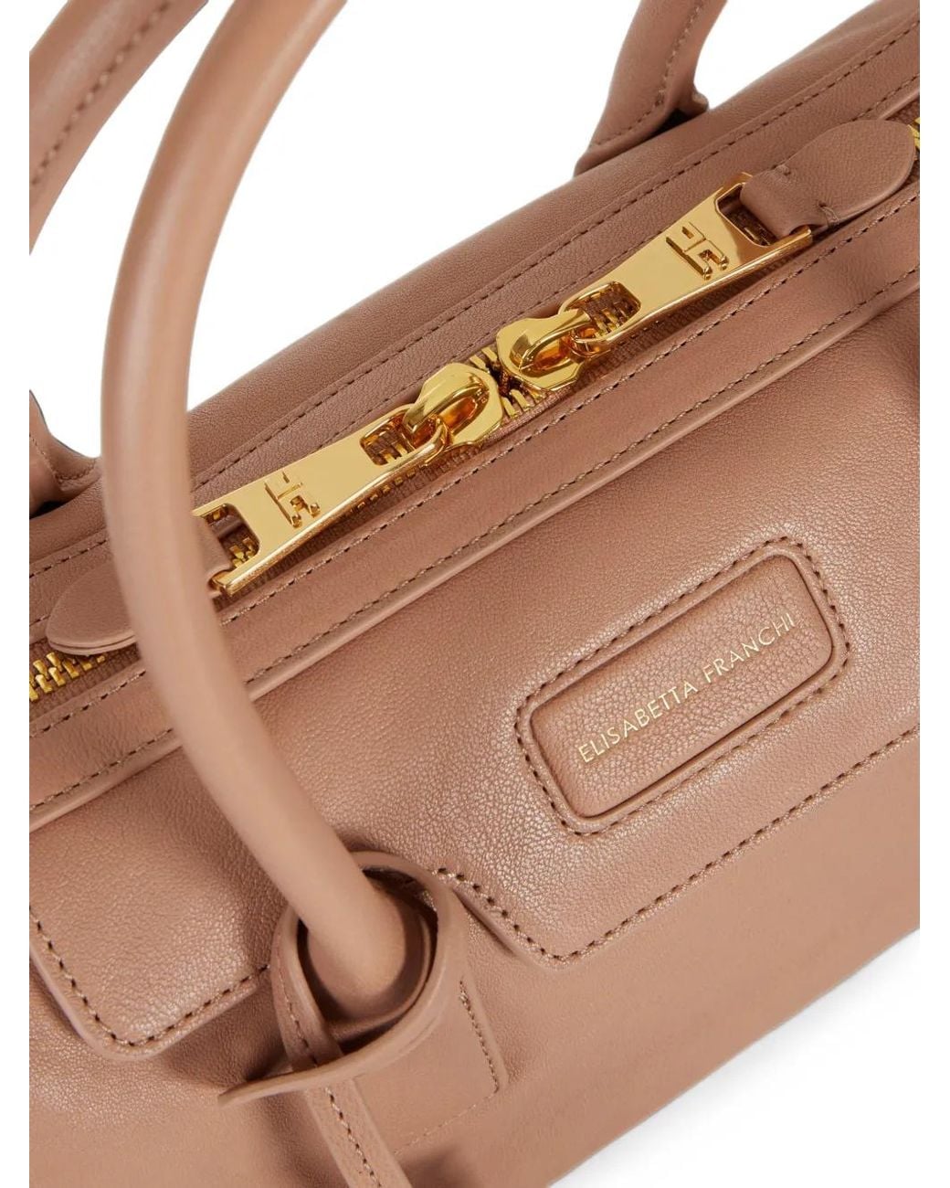 Elisabetta Franchi Pink Small Boston Bag