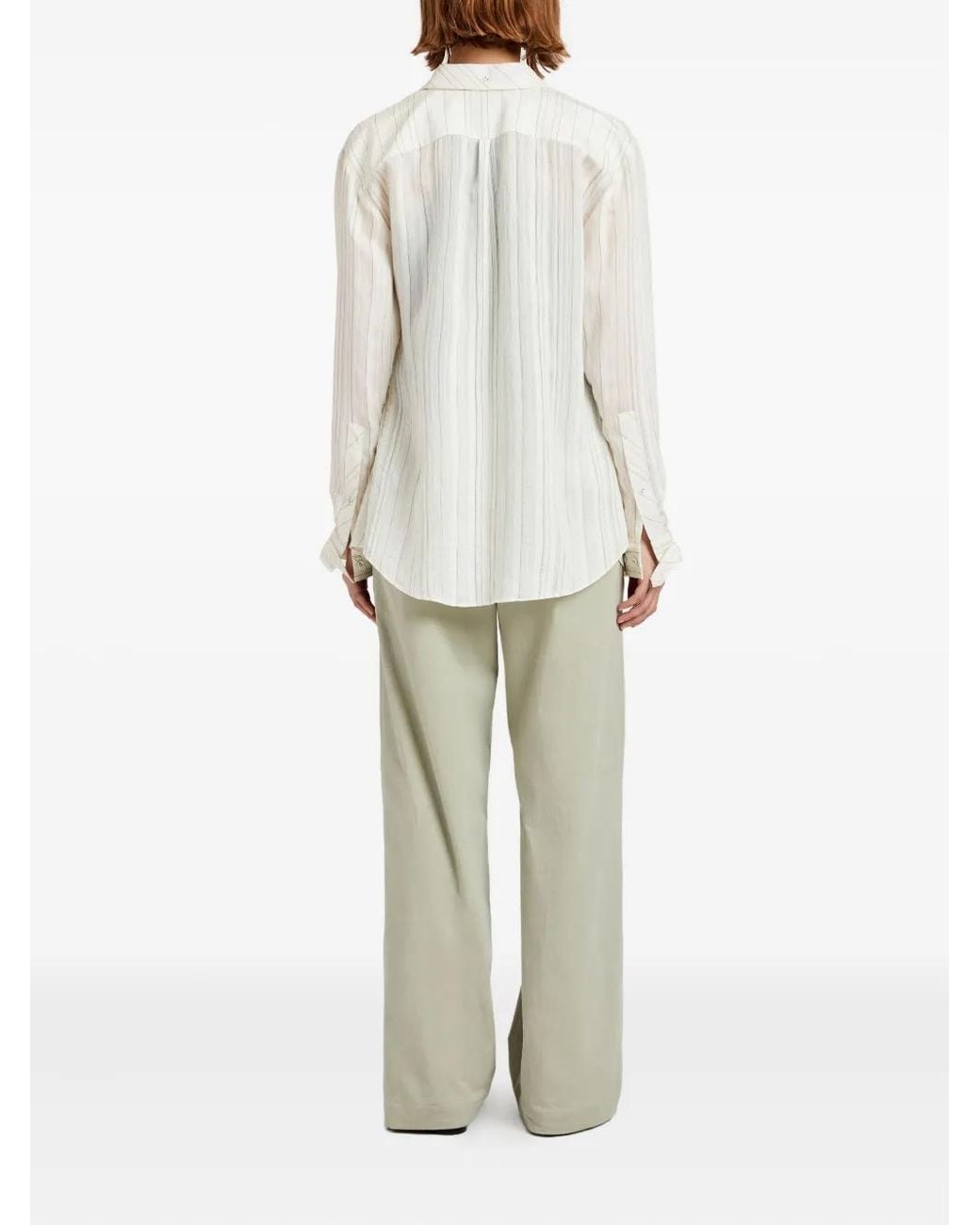 Proenza Schouler White Raven Stripe Woven Shirt