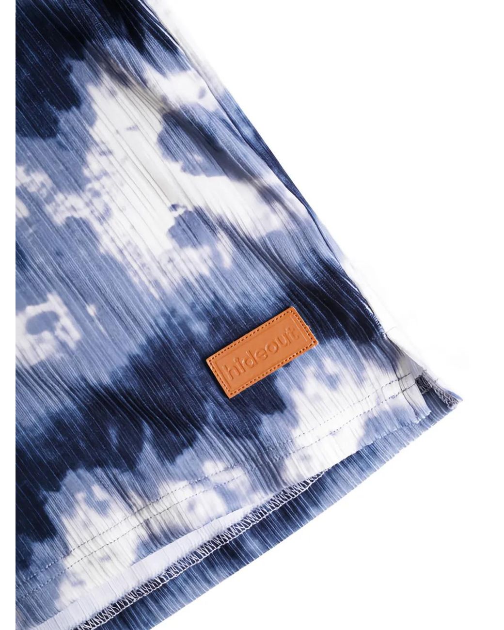Maison hideout Blue Polo À Manches Courtes À Motif for men