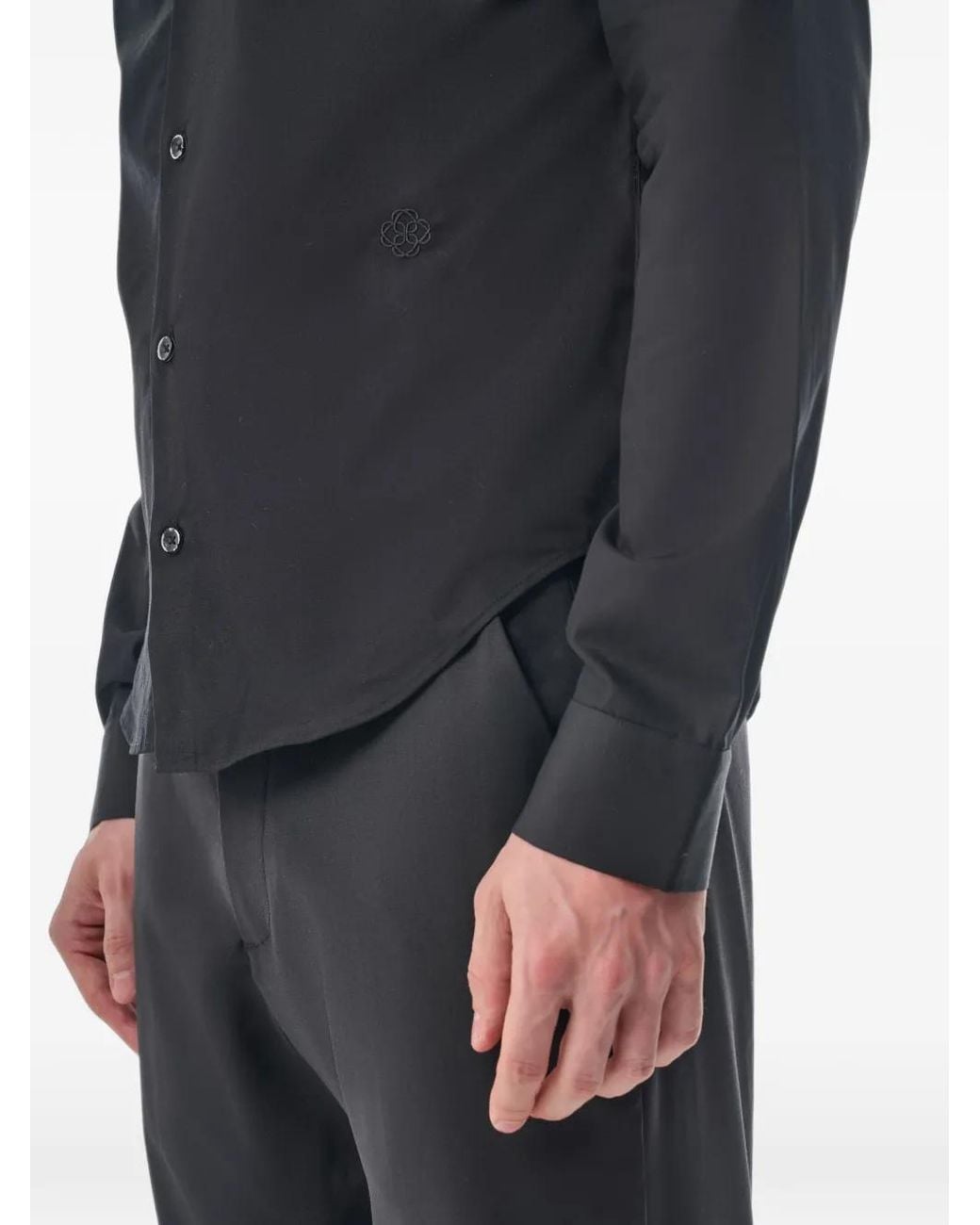 MEGUSTA Blue Wool Trousers for men