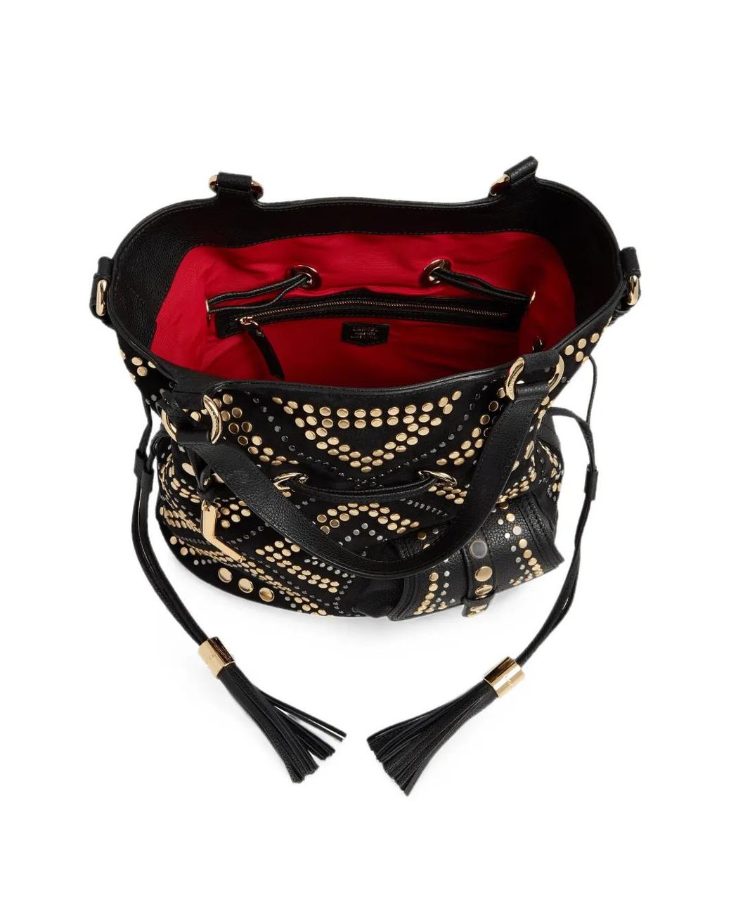 Lancel Black Medium Premier Flirt Studded Bucket Bag