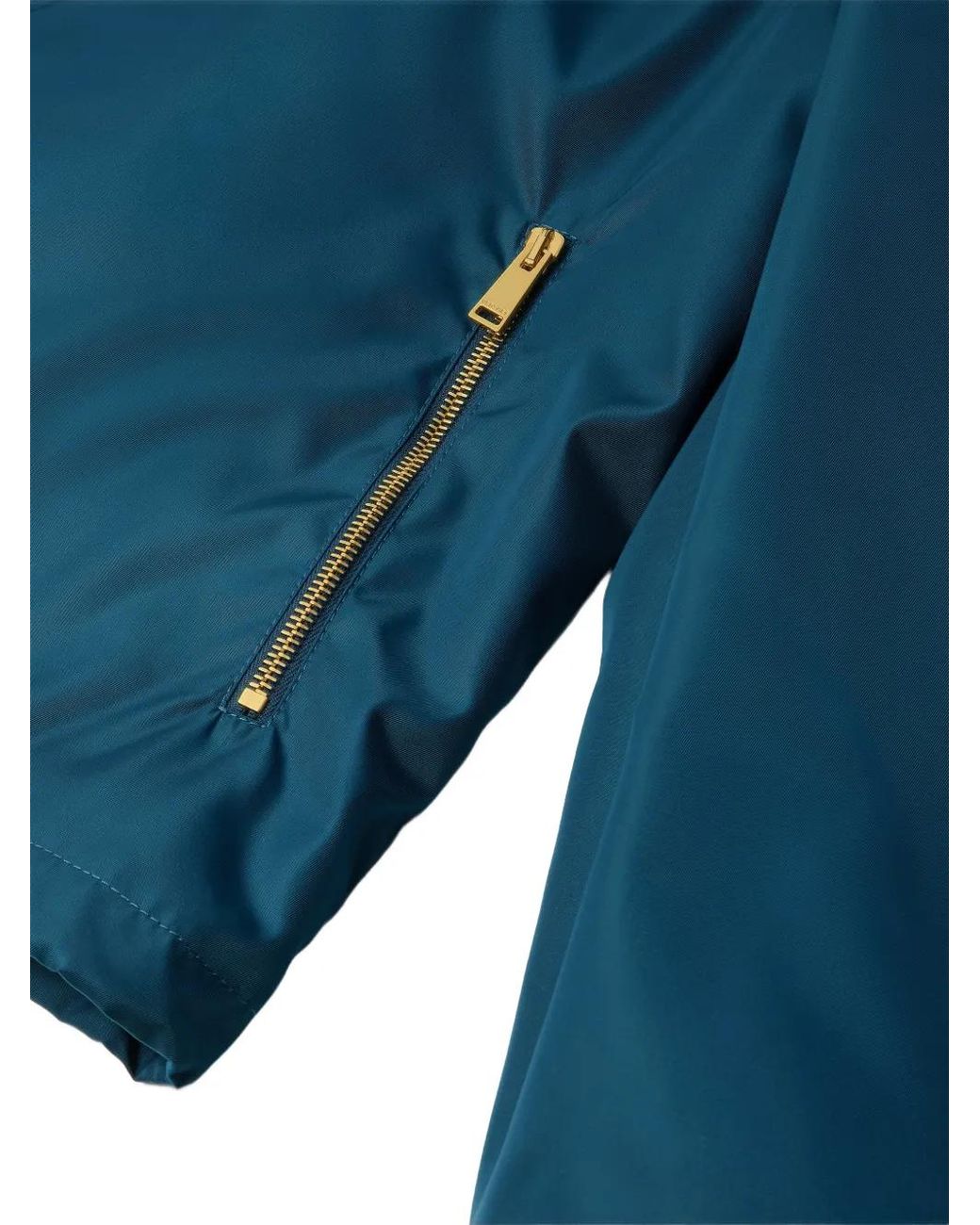 Versace Blue Nylon Windbreaker Jacket for men