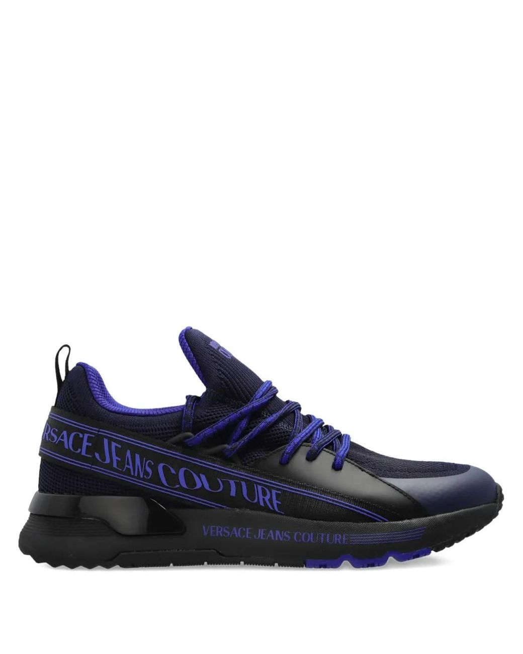 Versace Jeans Couture Blue Sports Shoes With Logo for men