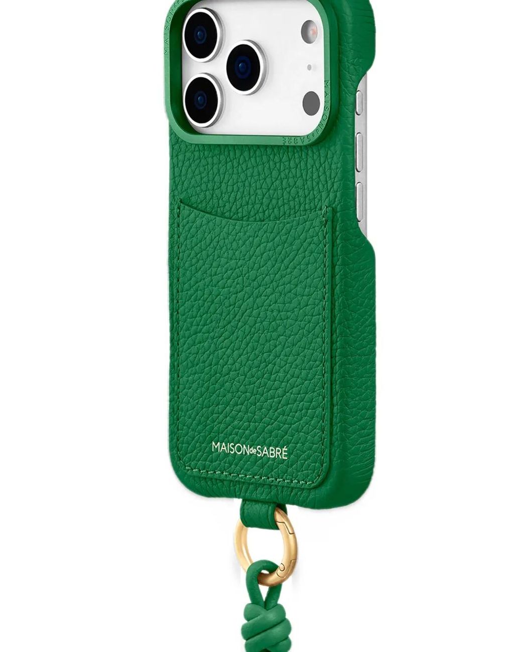 Maison De Sabre Green The Sling Leather Iphone 18 Pro Case