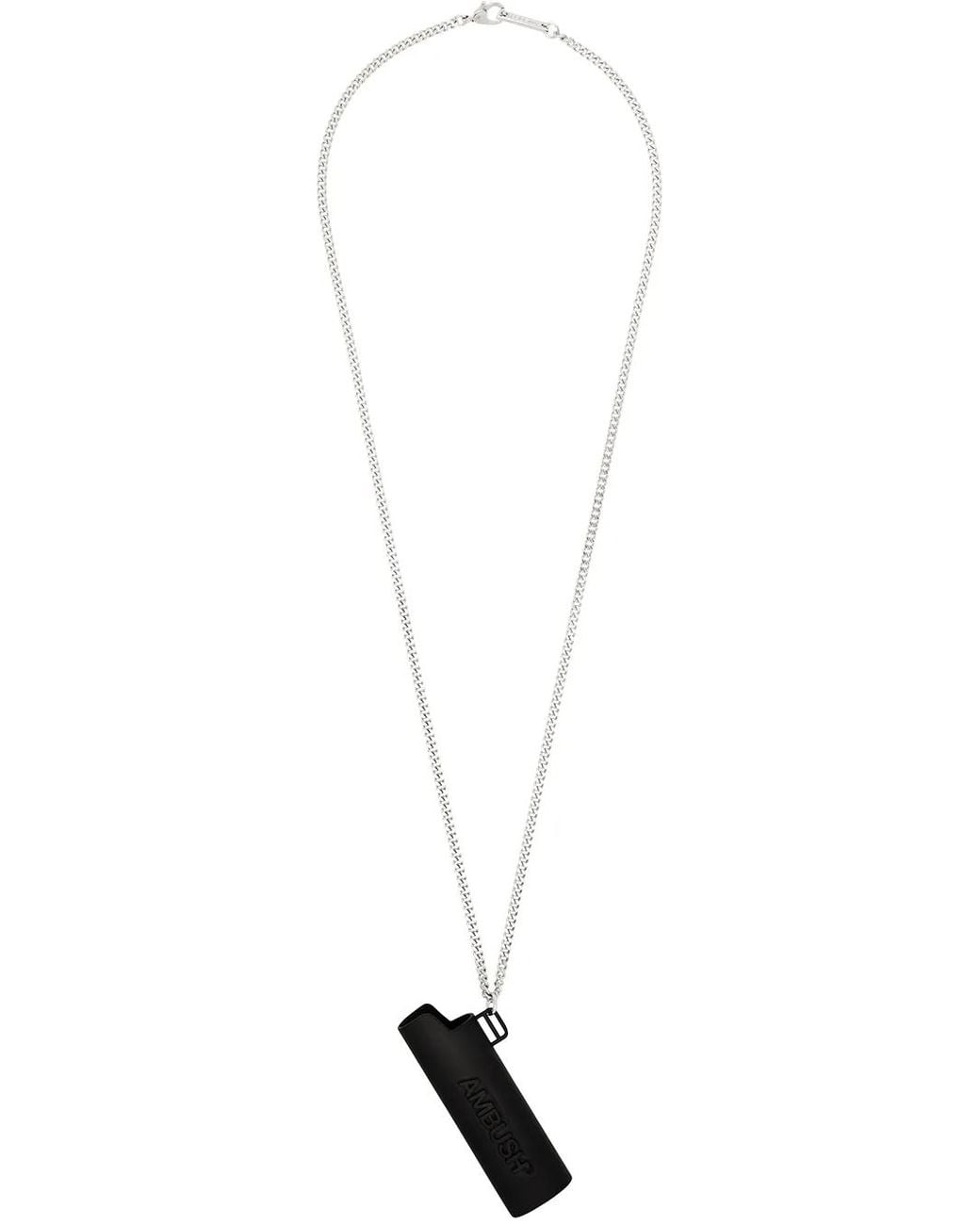 Ambush White Lighter Pendant Necklace for men