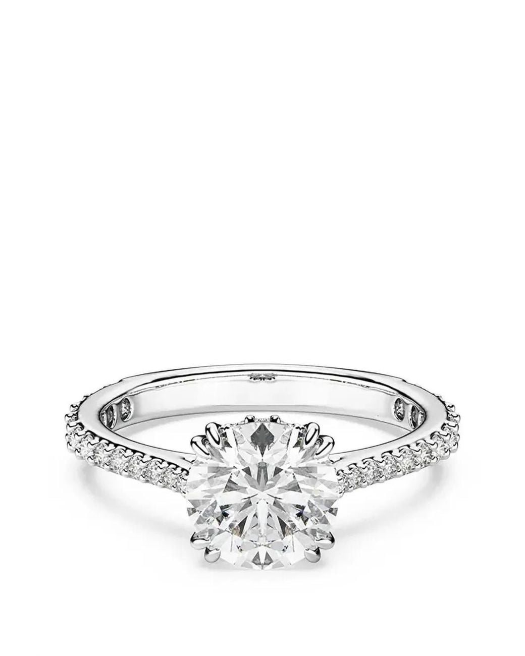 Swarovski White Stilla Crystal-Embellished Cocktail Ring