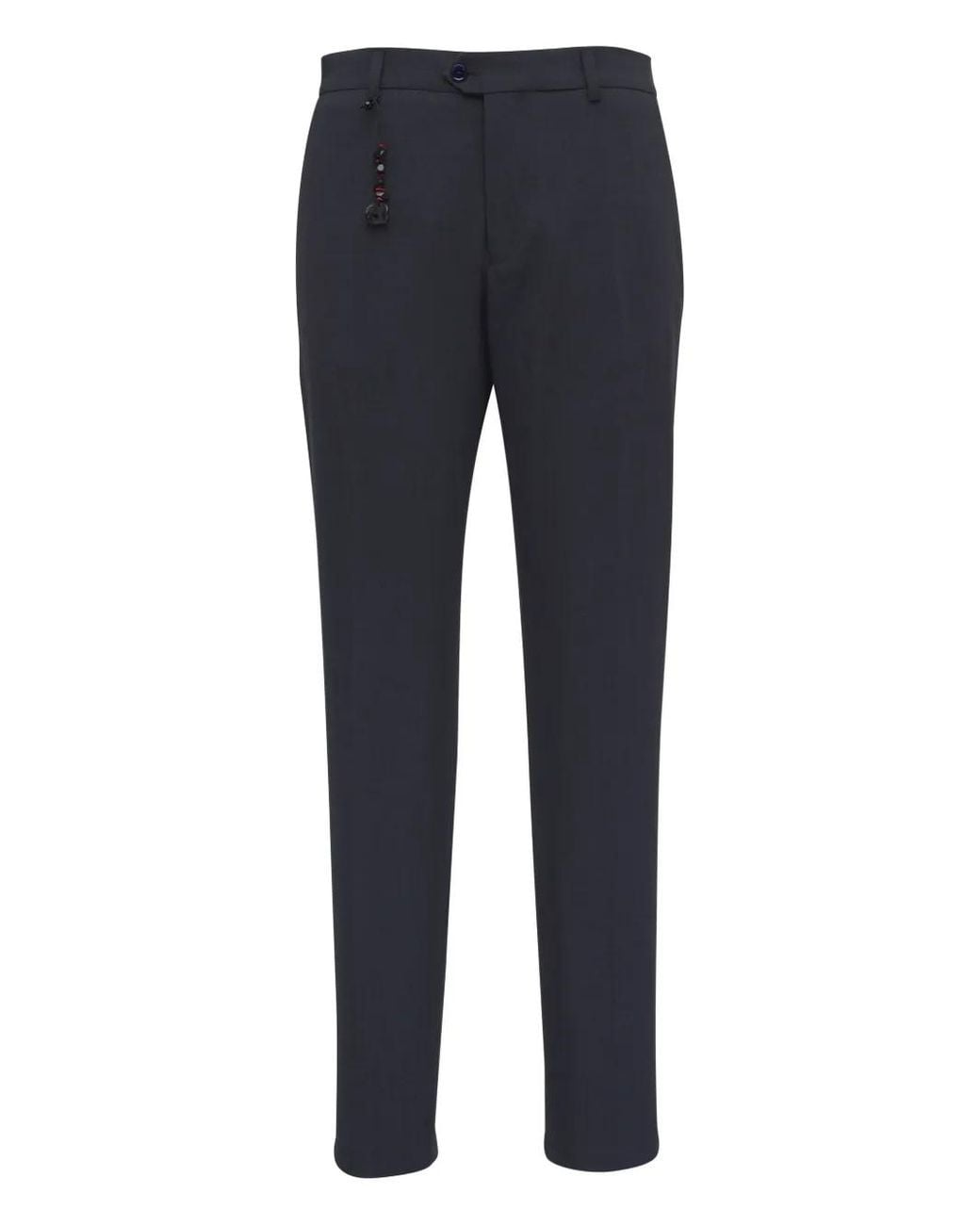 Marco Pescarolo Blue Straight-Leg Trousers for men