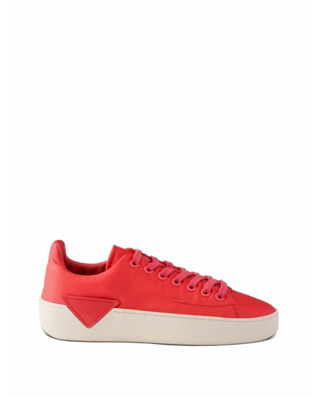 Prada Red Court Re-Nylon Sneakers