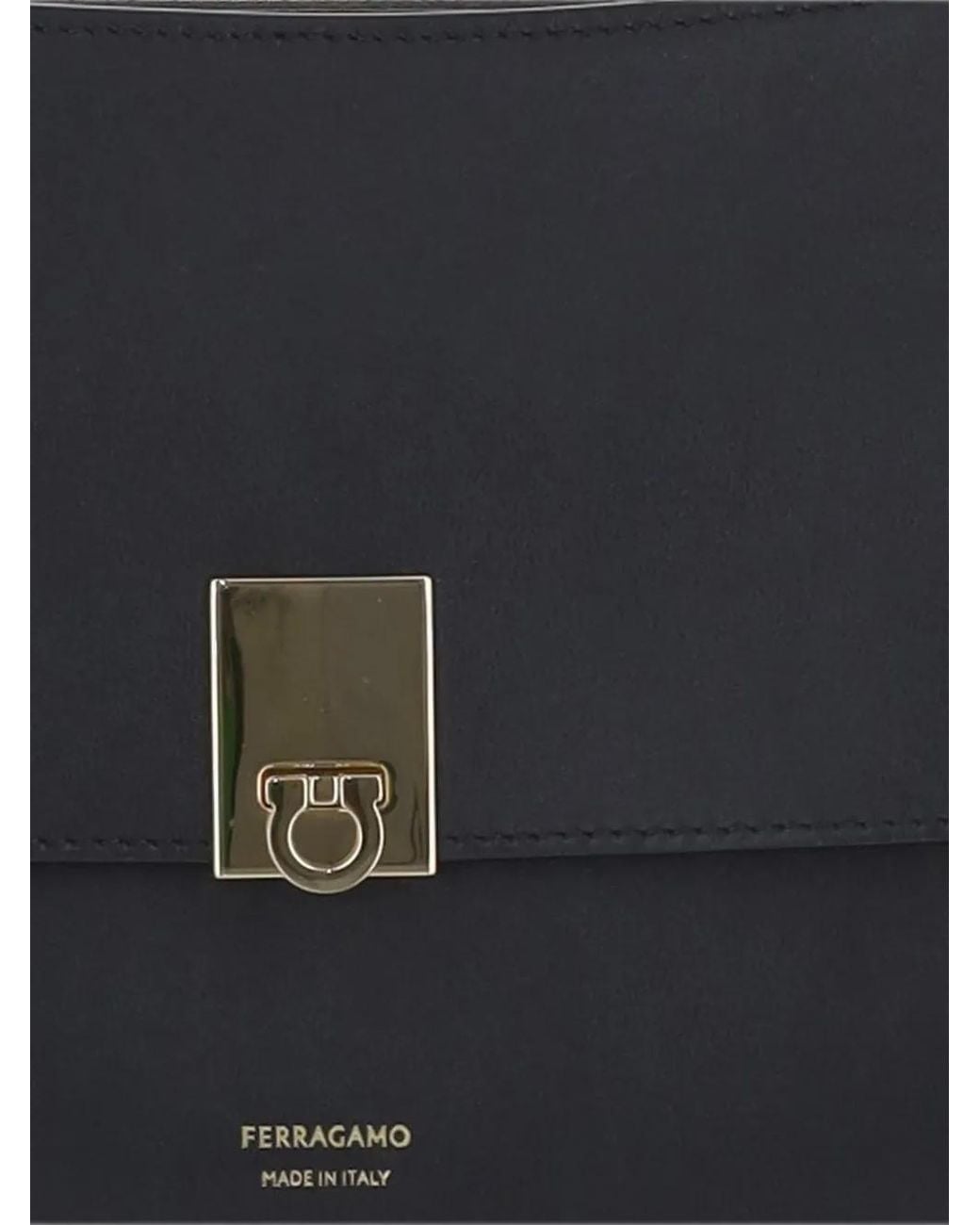 Ferragamo Black Petit Sac Porté Épaule Cara