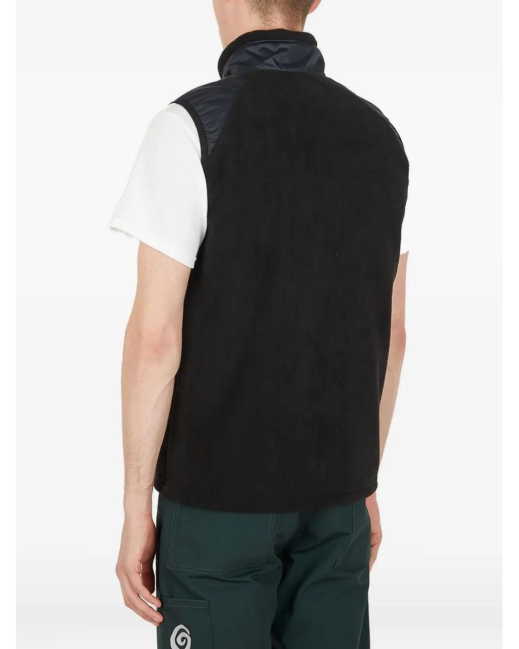 Ostrya Black Surplus Fleece Zip-Fastening Gilet for men