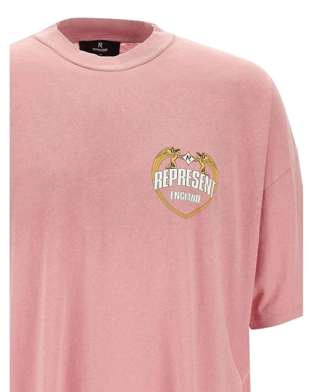Represent Pink Angel Border" T-Shirt for men
