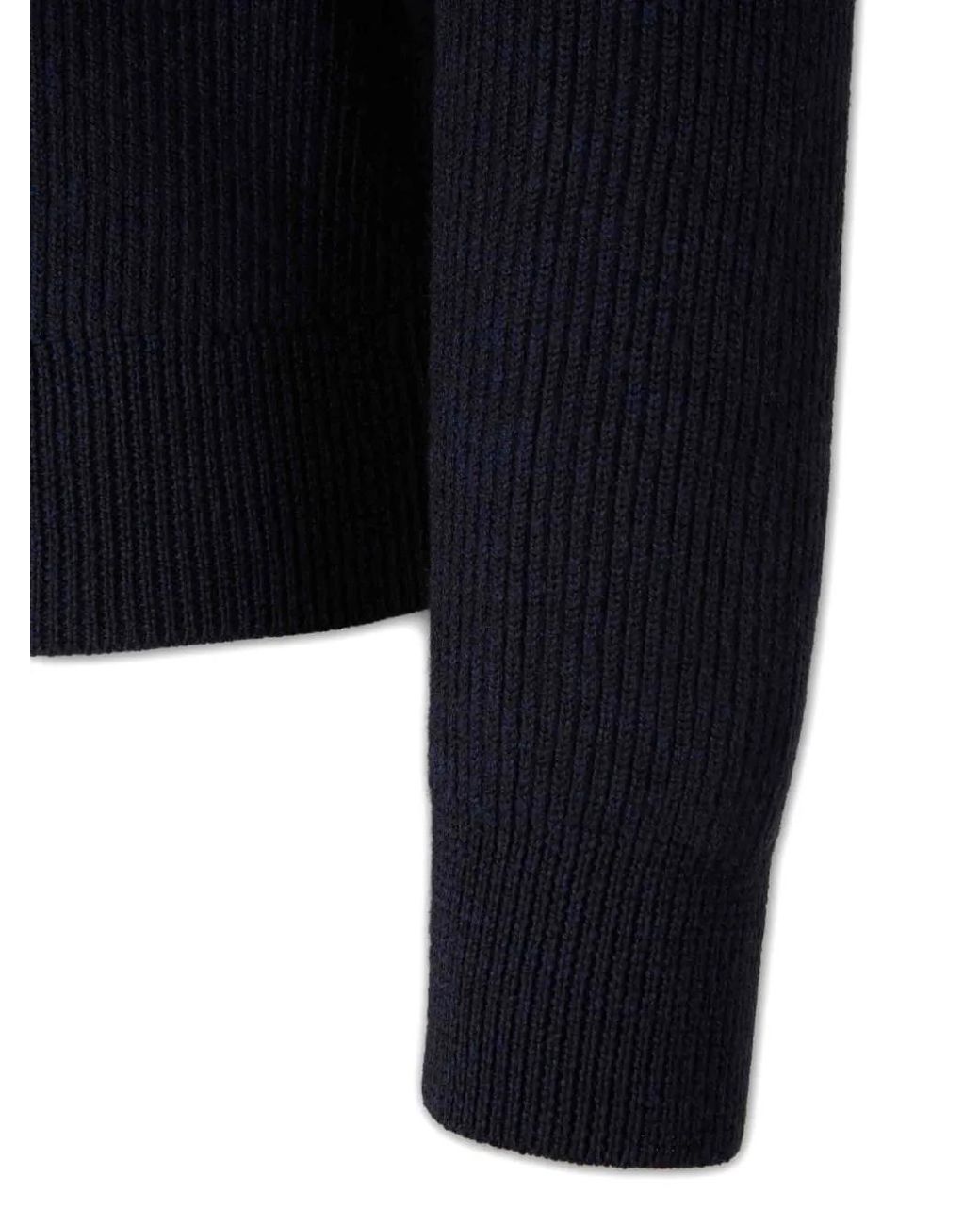 Herno Katoenen Sweater Met Rits in het Blue voor heren