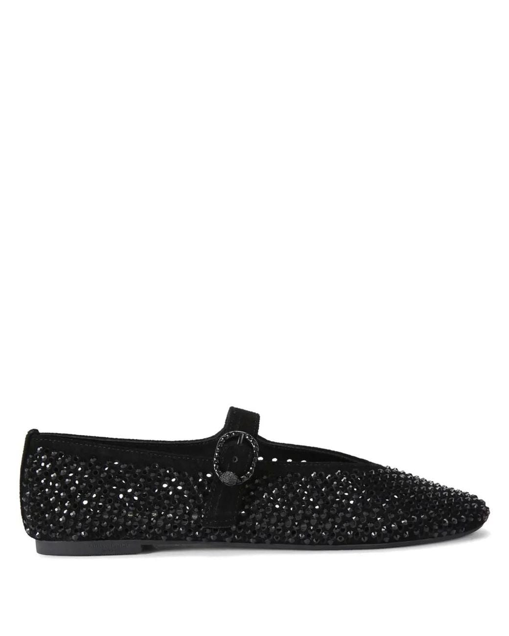 Kurt Geiger Black Mayfair Ballet Flats