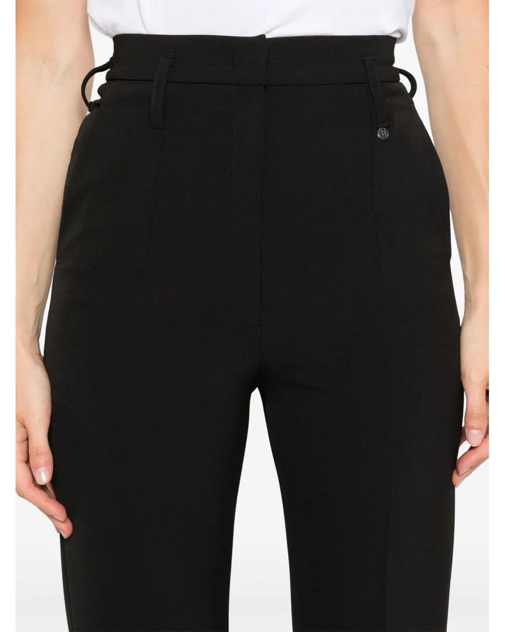 Nissa Black Flared Trousers