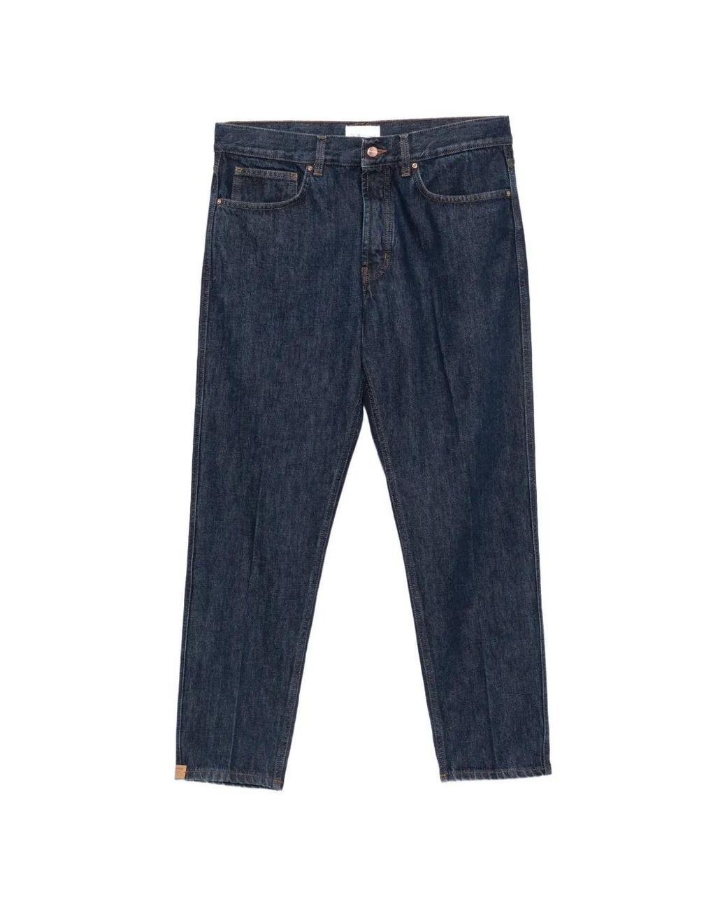 Don The Fuller Blue Seoul Logo-Patch Straight-Leg Jeans for men