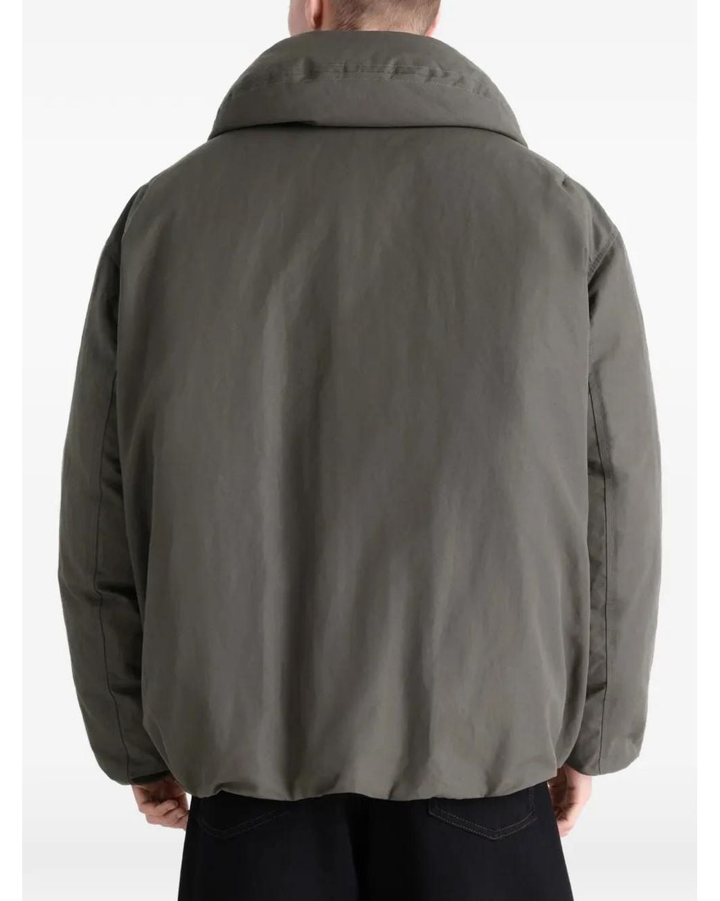 Lemaire Gray Puffer Blouson for men