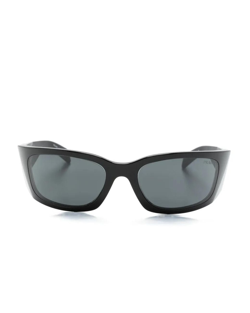 Prada Gray 0Pra19S Rectangle-Frame Sunglasses