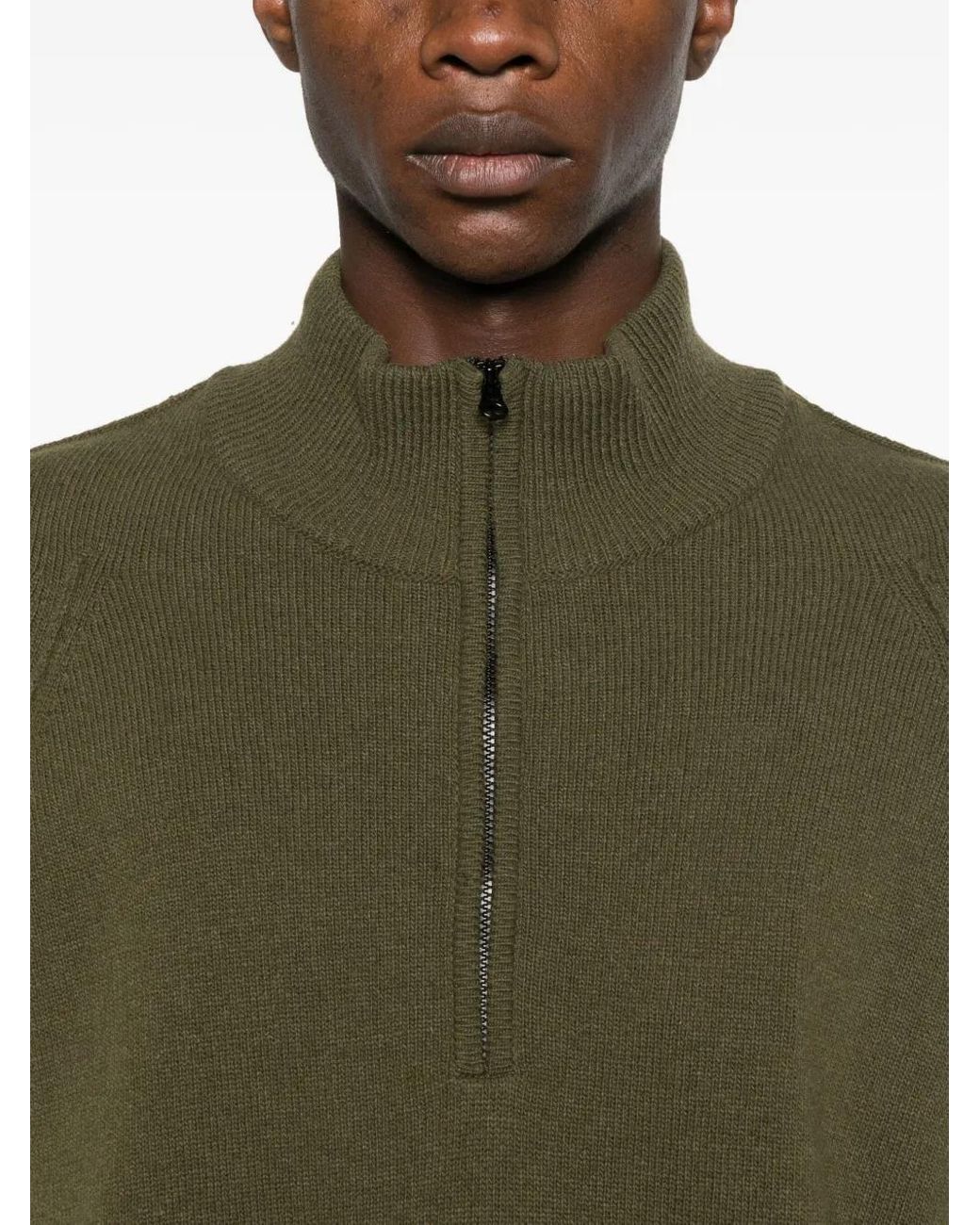C P Company Green Wool Sweater for men