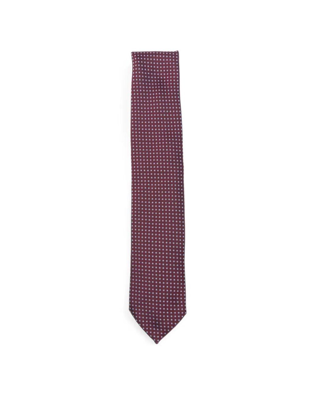 Zegna Purple Micro-Patterned Silk Tie for men