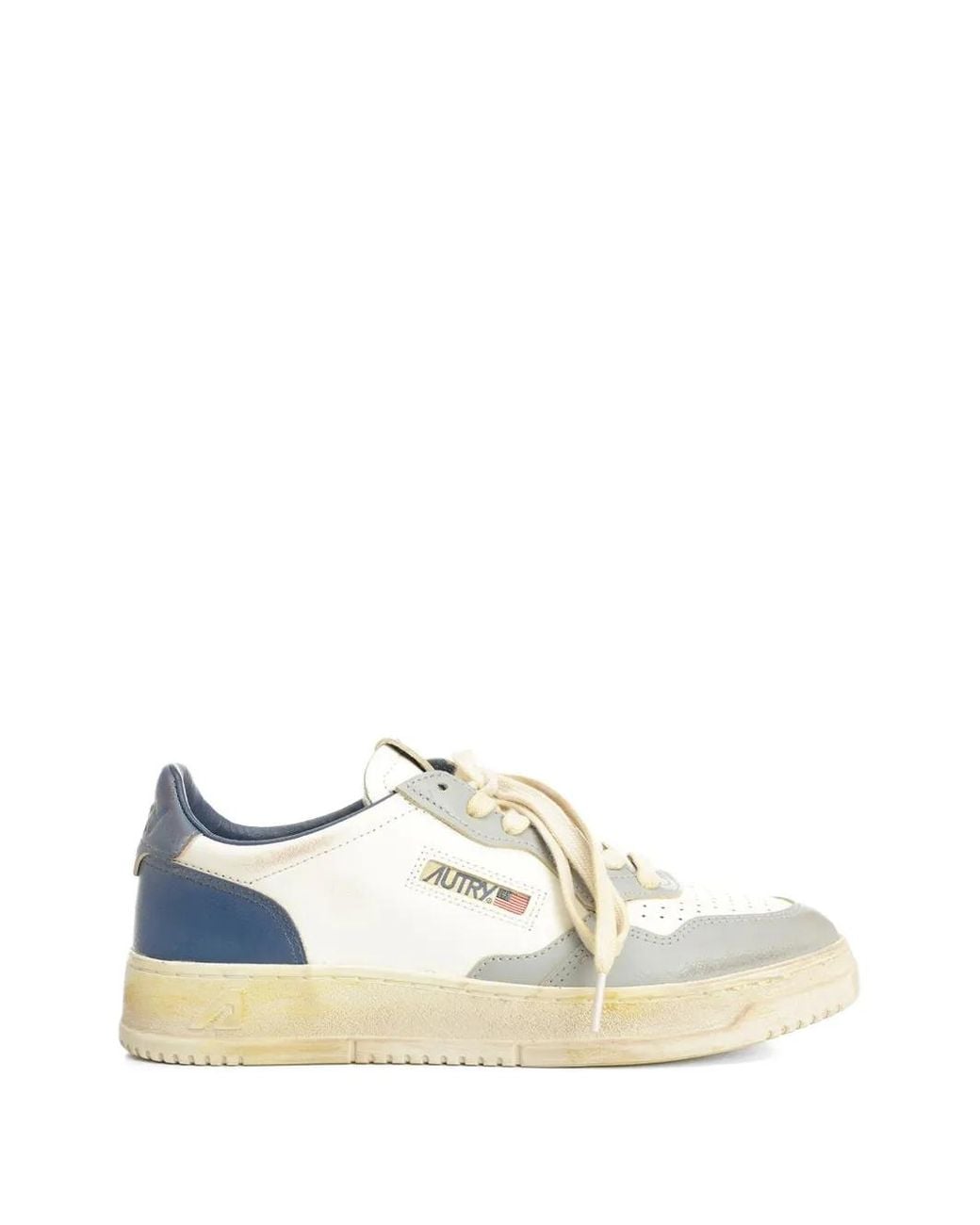 Autry White Medalist Low Super Vintage Sneaker for men