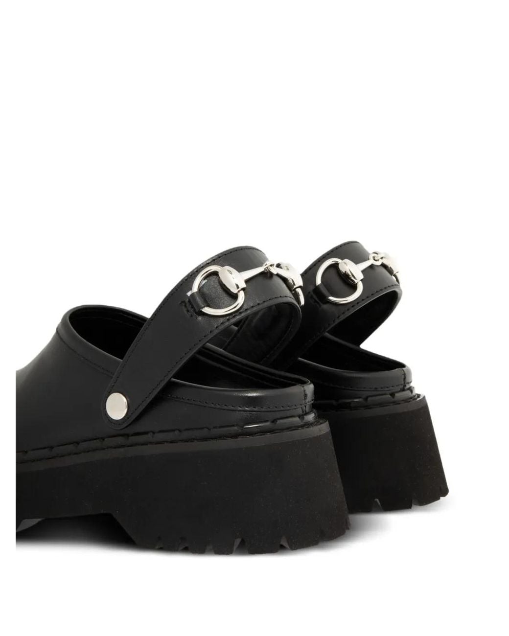 Gucci Black Mule With Horsebit, Leather