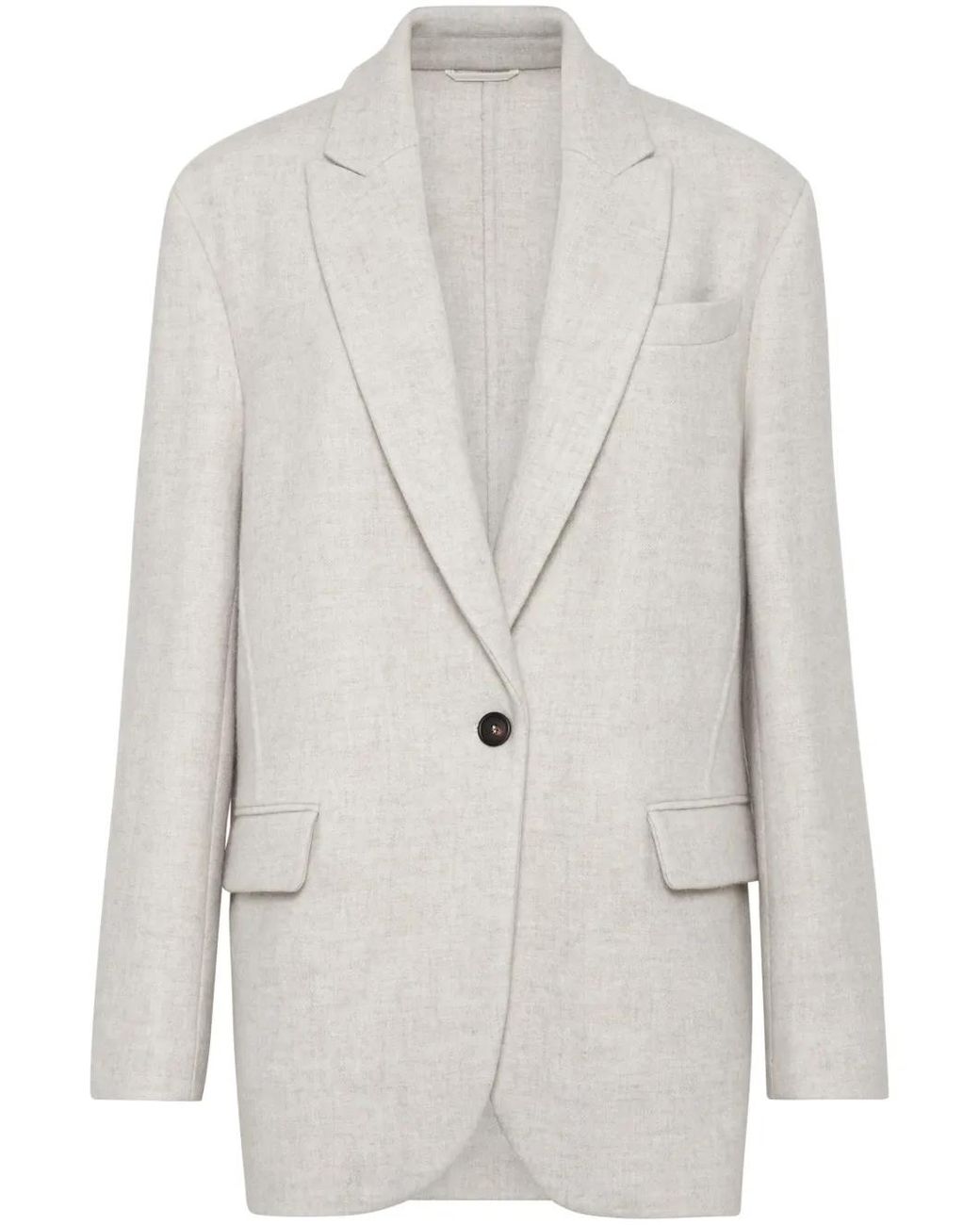 Brunello Cucinelli Gray Wool Blazer