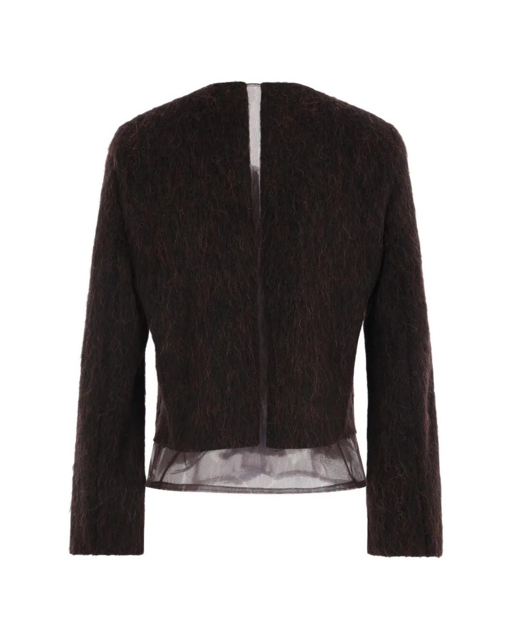 Ter Et Bantine Black Tulle-Insert Jacket