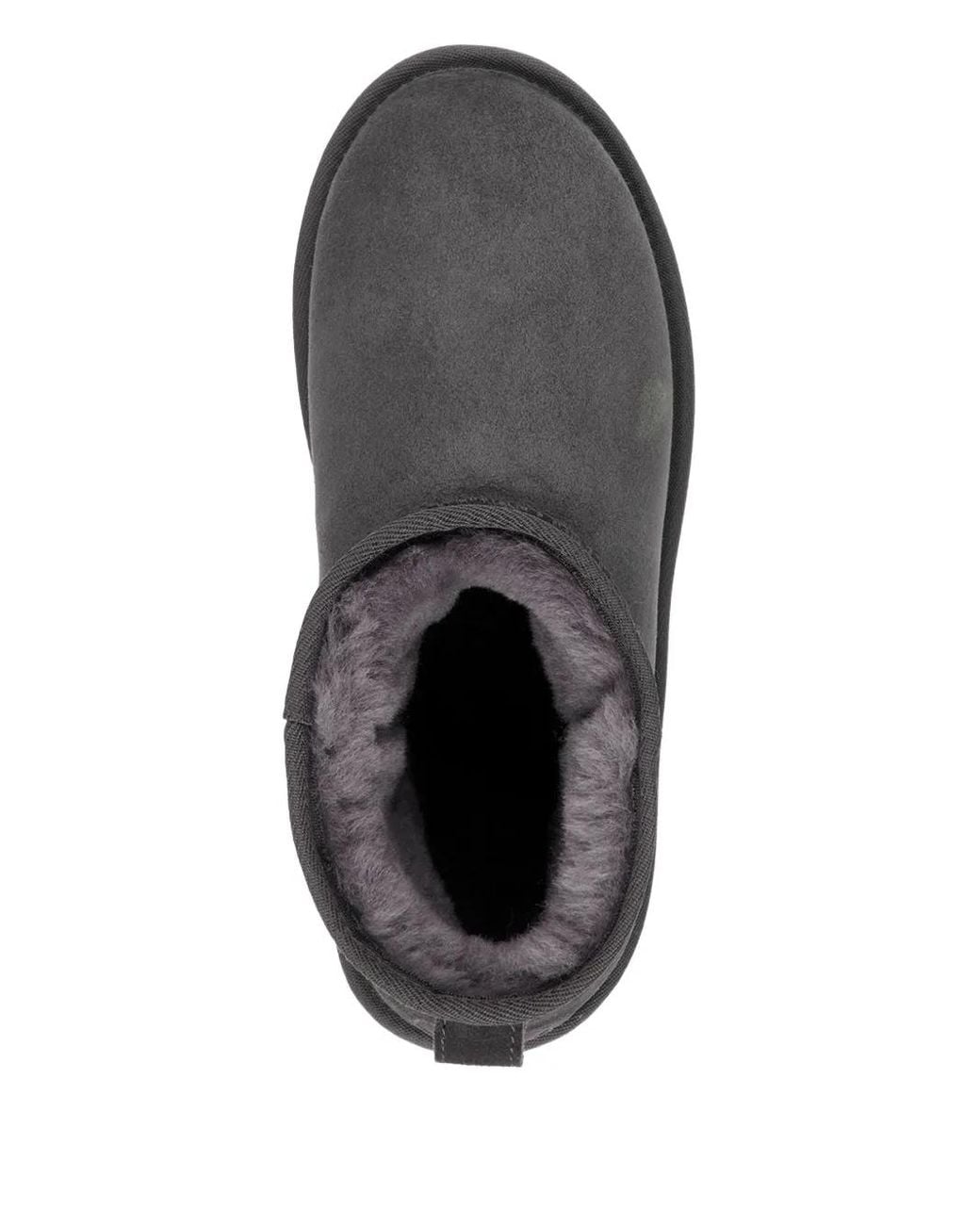 EMU Gray Suede Ankle Boots