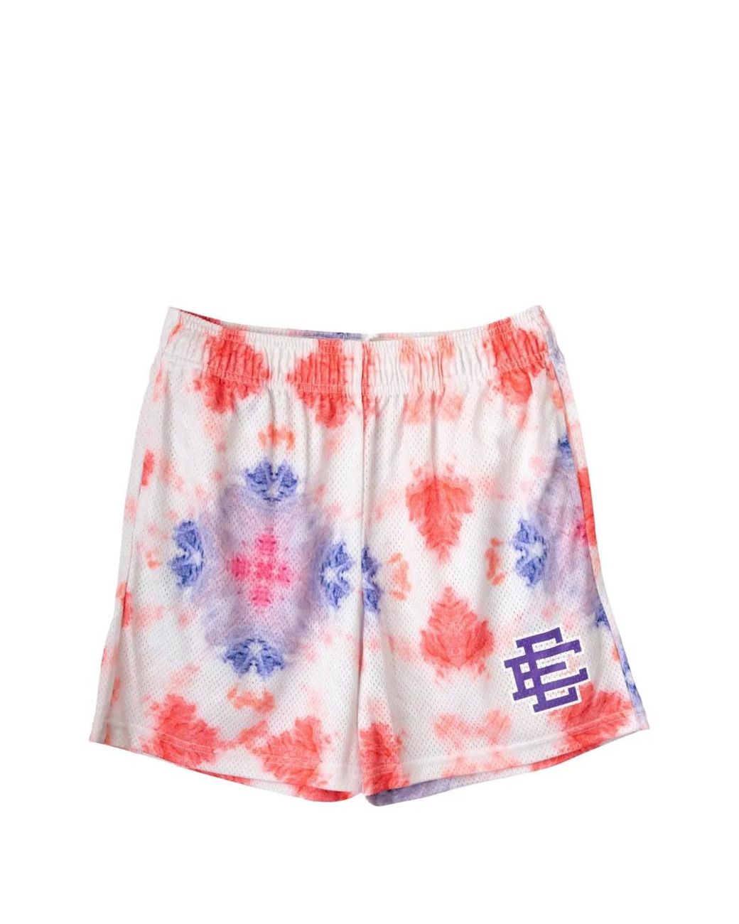 Eric Emanuel Red Ee Basic Tie-Dye Track Shorts for men