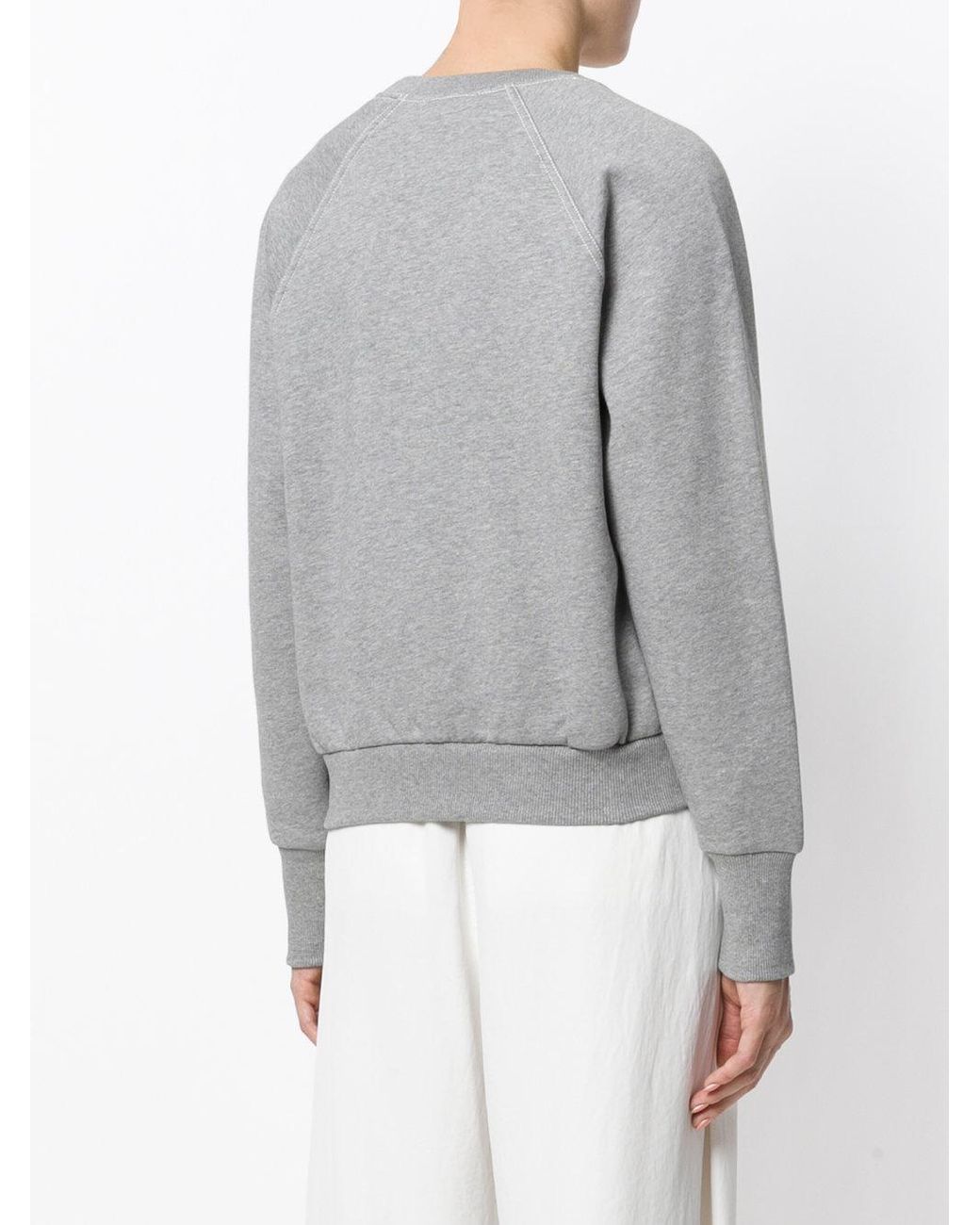 BURBERRY グレー ロゴスウェット 12Y burberry-Grey-Logo-Embroidered
