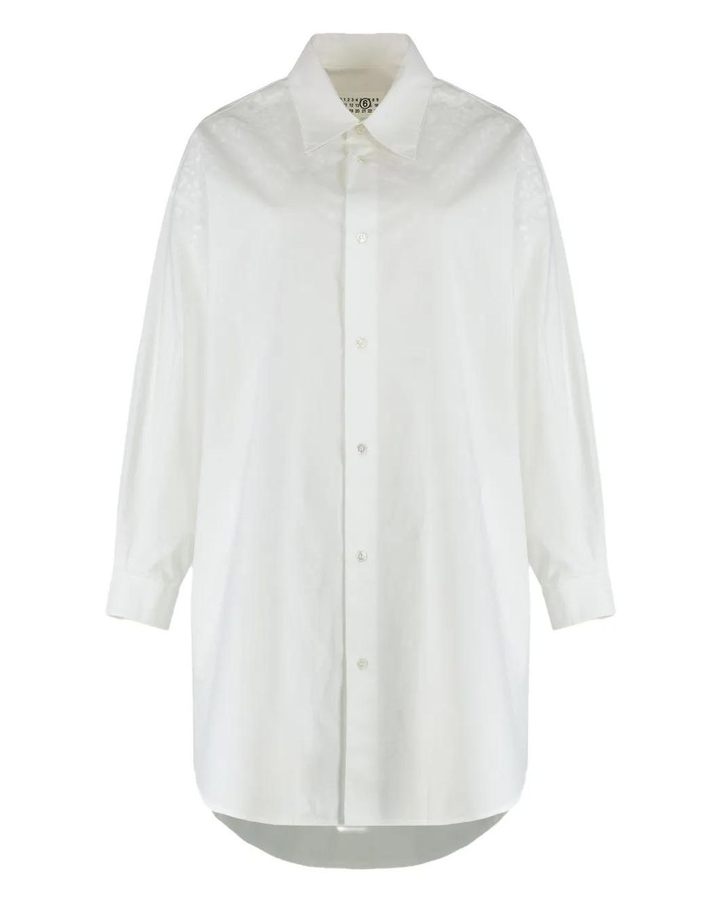 MM6 by Maison Margiela White Chemise En Coton