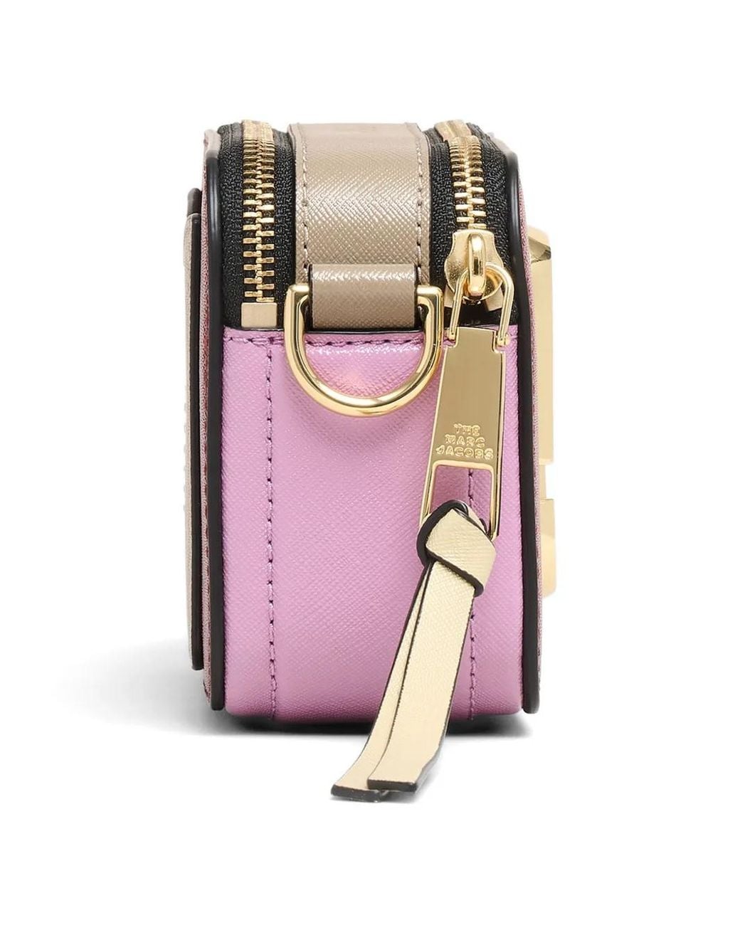 Marc Jacobs Purple Sac À Bandoulière Snapshot Colour Block En Cuir