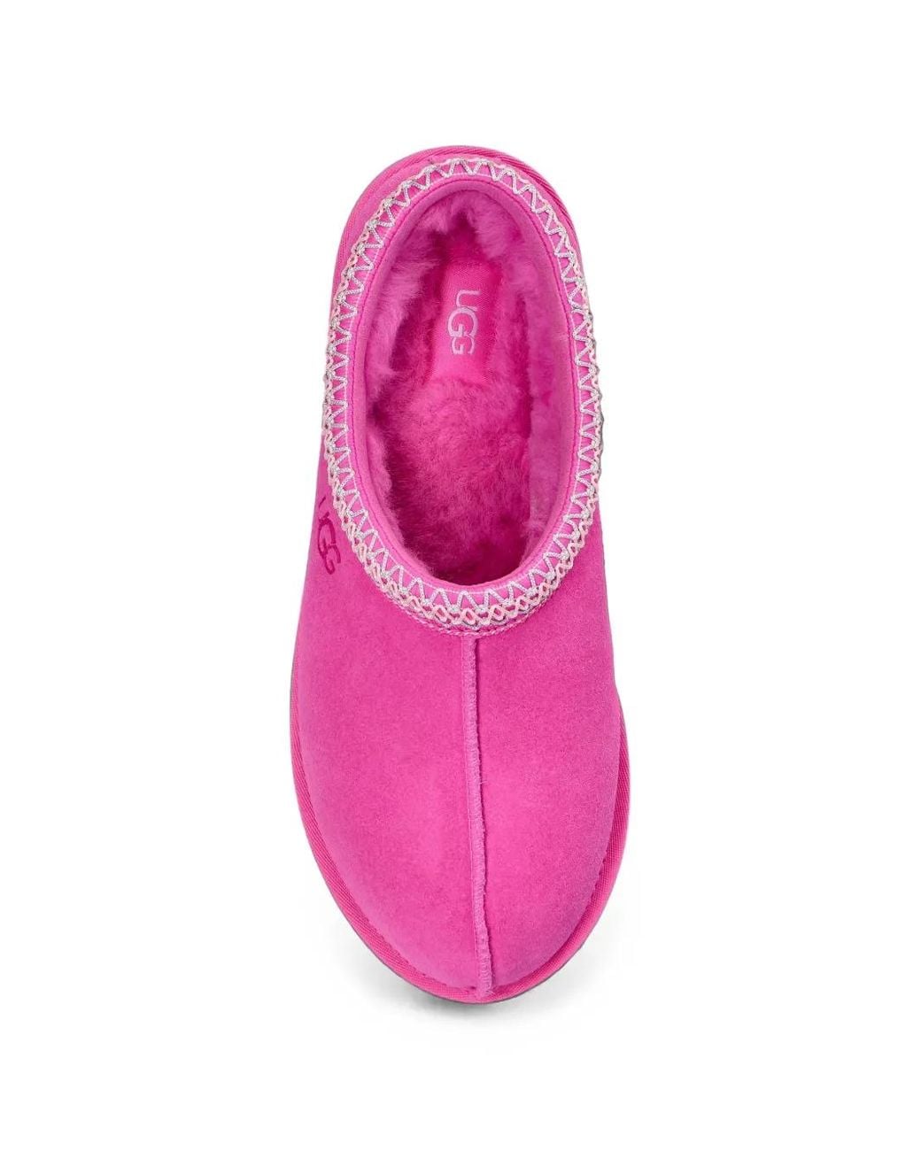 Ugg Pink Tasman Ii Suede Slippers