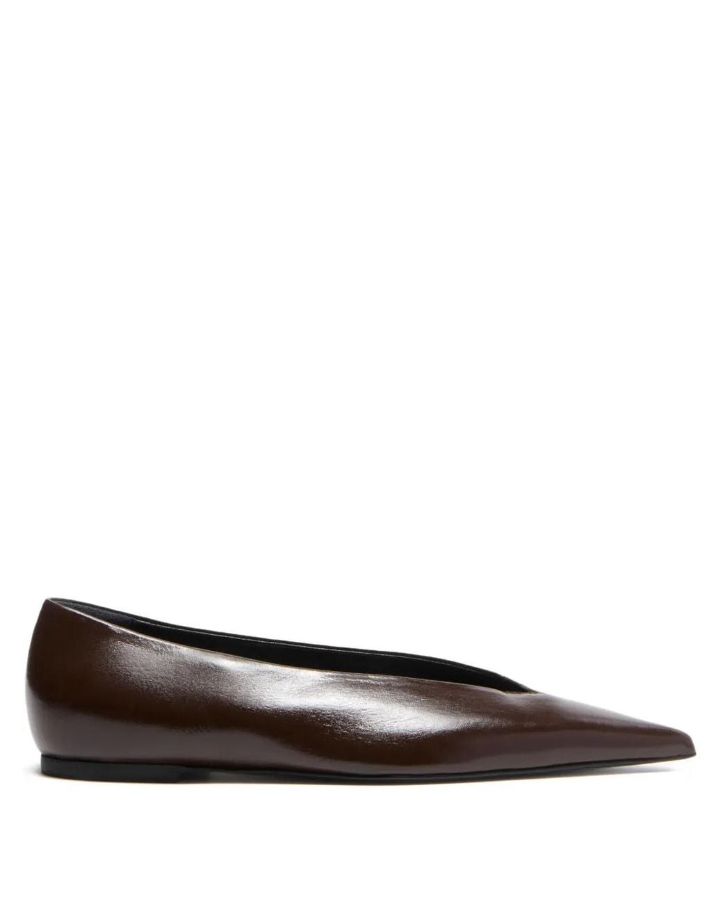Proenza Schouler Brown Slash Flats