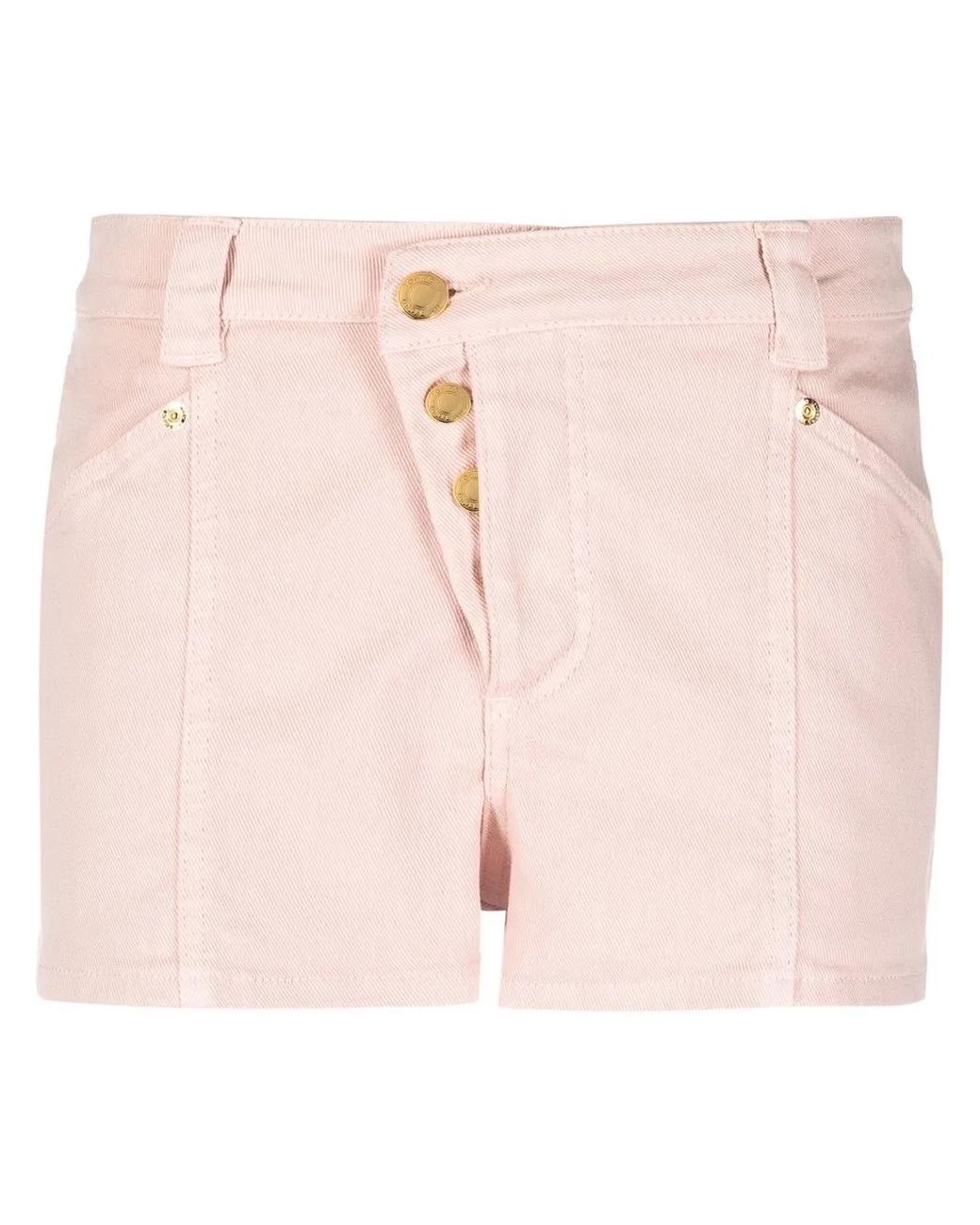 Tom Ford Pink Button-Fastening Denim Shorts
