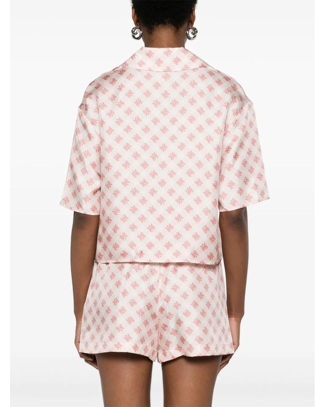Amiri Pink Silk Shirt