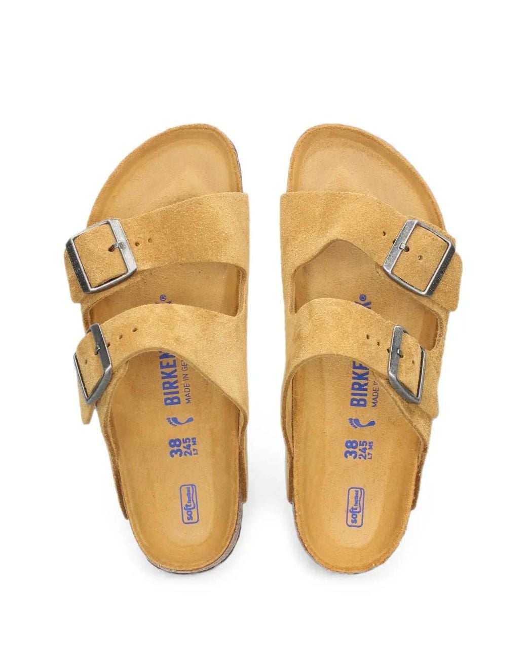 Birkenstock White Arizona Soft Footbed Sandals