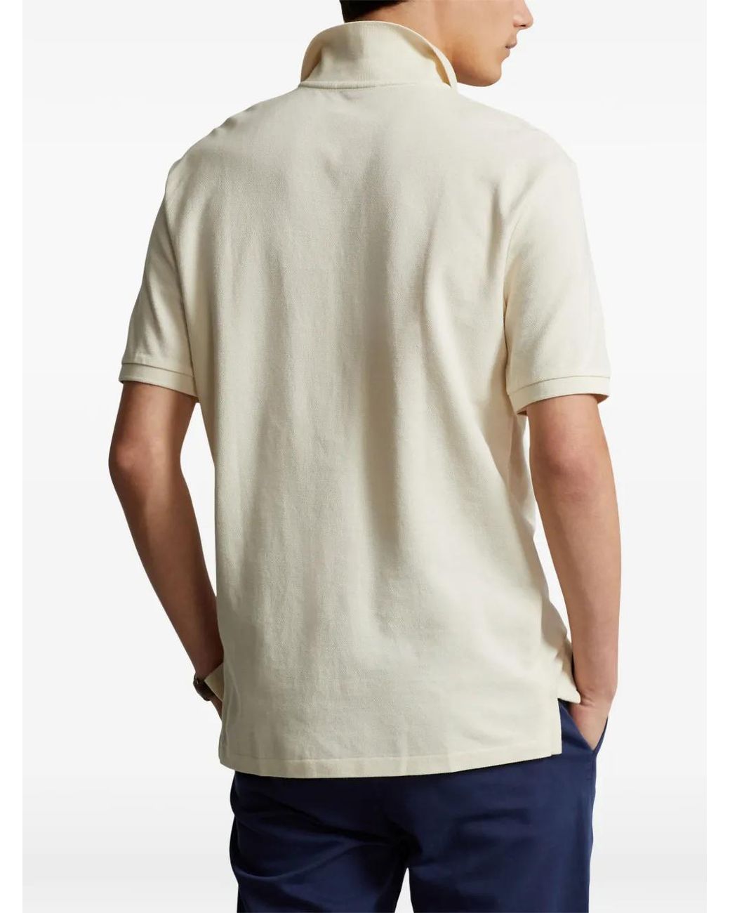 Polo Ralph Lauren White Logo-Detail Polo T-Shirt for men