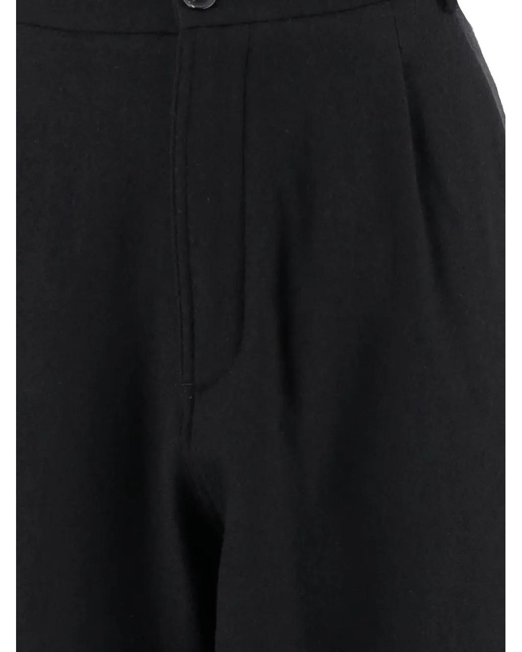 DARKPARK Black Pleated Straight Trousers