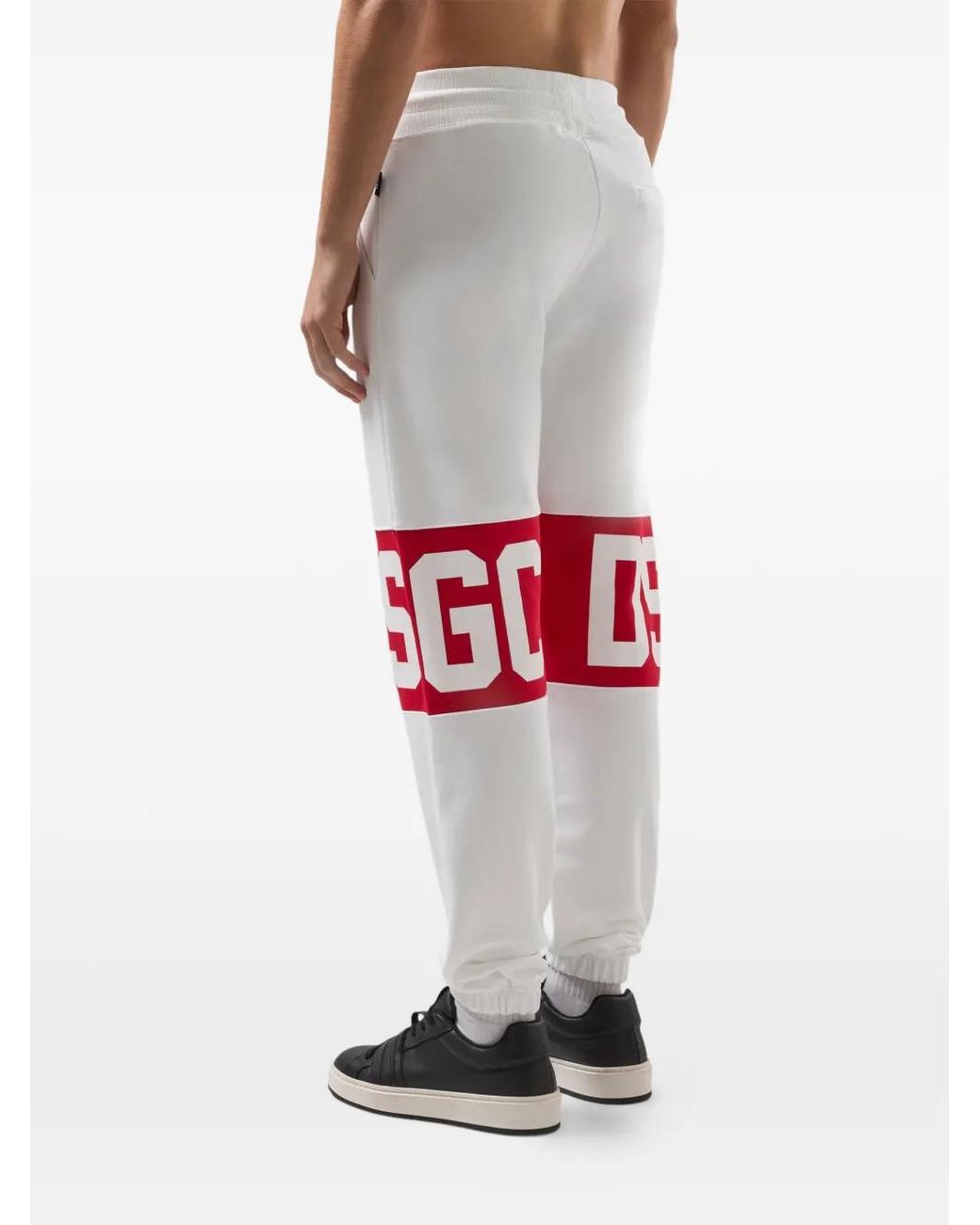 Gcds White Logo-Band Track Pants for men