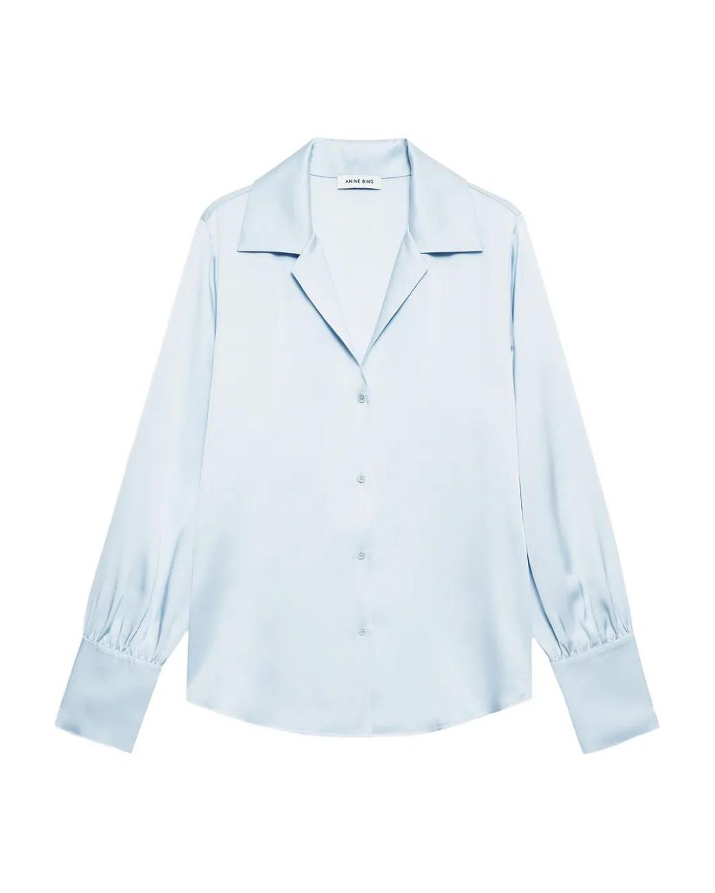 Anine Bing Blue Bethany Button Shirt