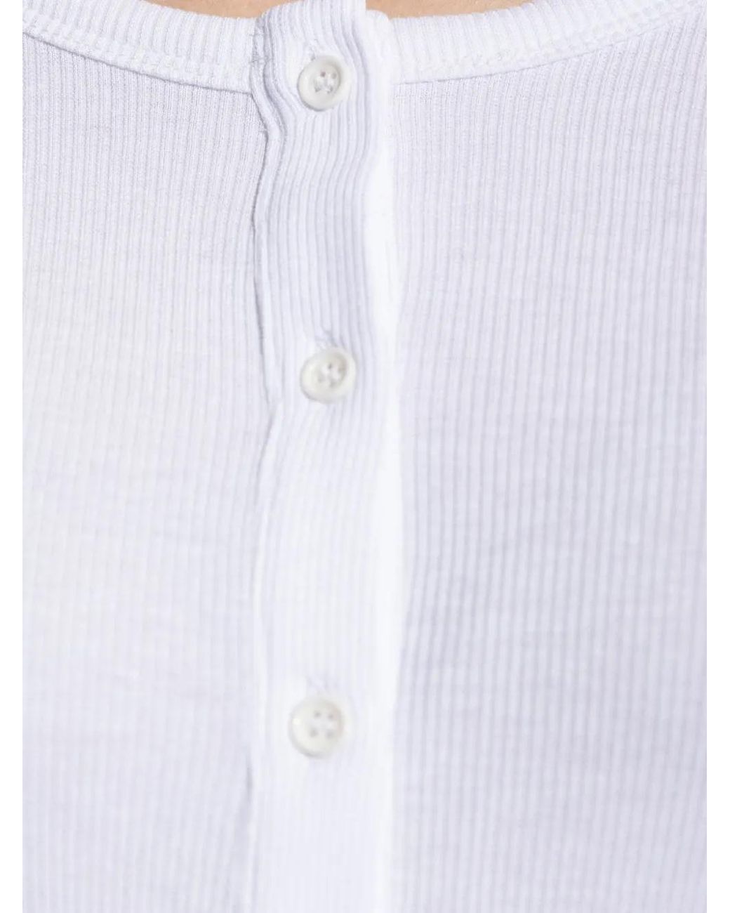 Munthe White Grace Ribbed T-Shirt